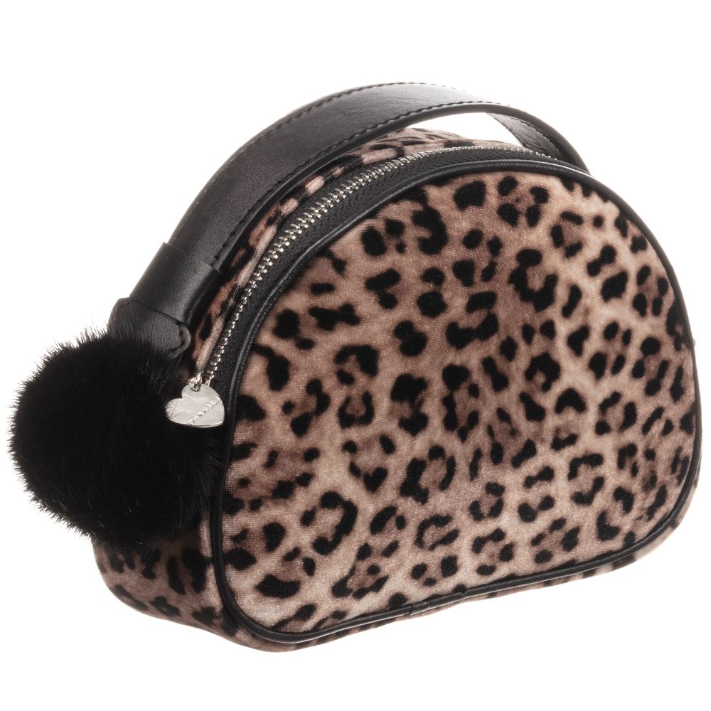 Girls leopard online print bag