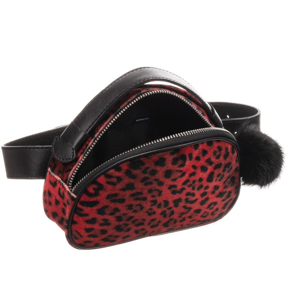Monnalisa-Girls Leopard Print Bag (64cm) | Childrensalon Outlet