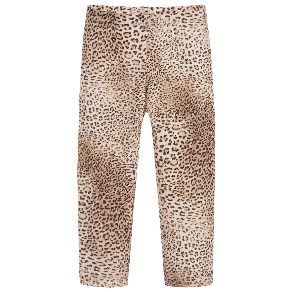 Monnalisa - Girls Leopard Print Leggings | Childrensalon