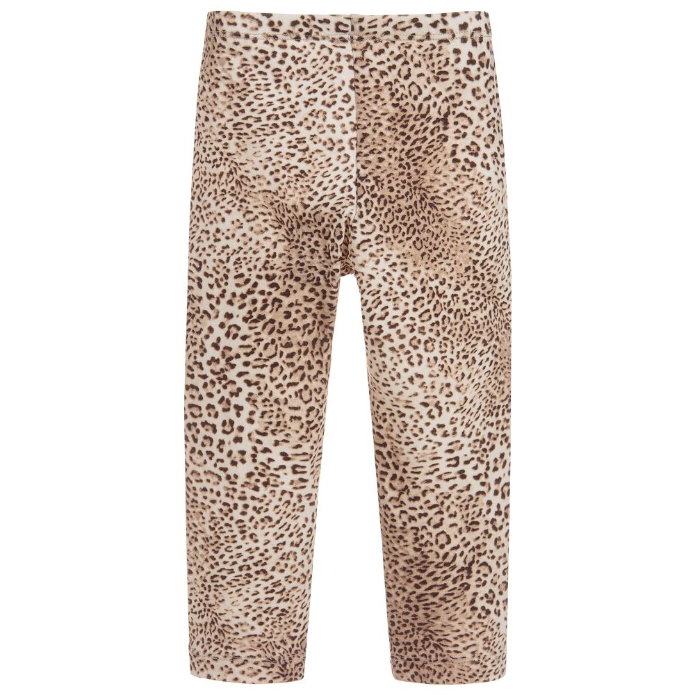 Monnalisa-Girls Leopard Print Leggings | Childrensalon Outlet