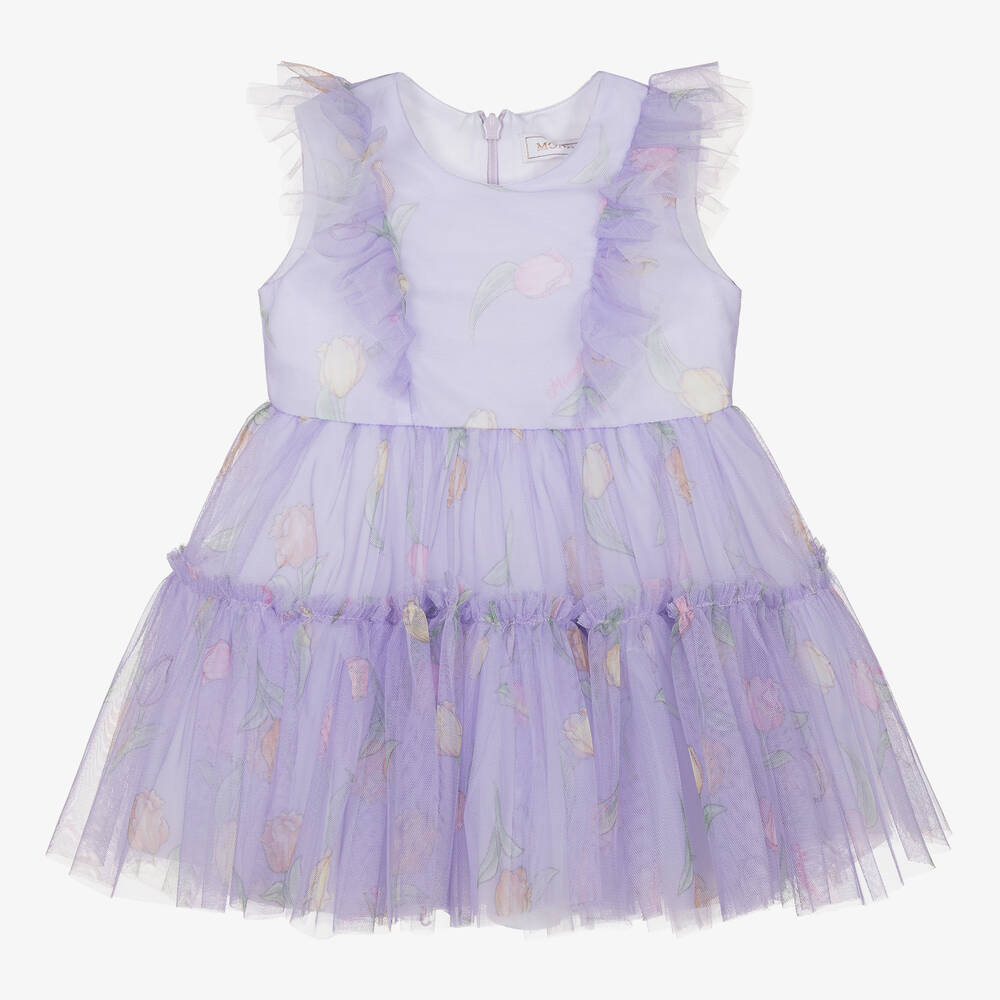 Monnalisa - Robe lilas en tulle fille | Childrensalon