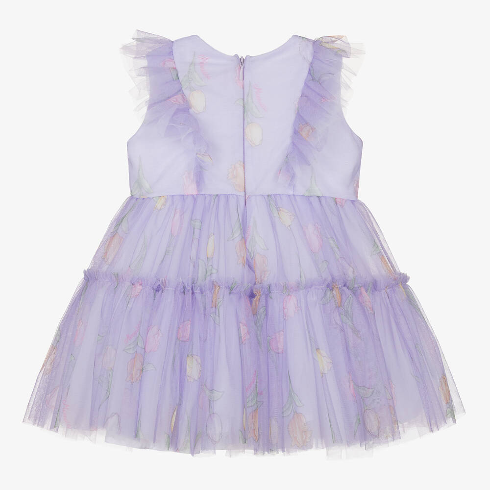 Monnalisa-فستان تول لون بنفسجي | Childrensalon Outlet