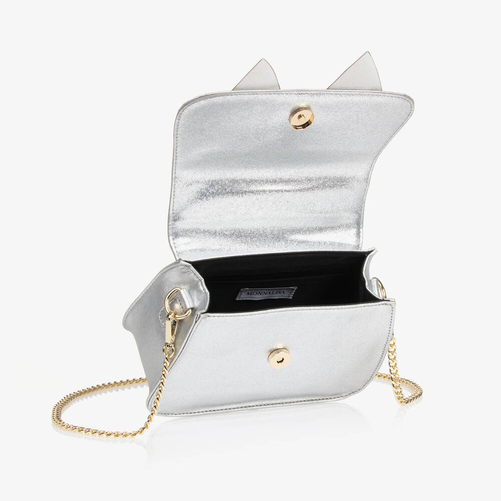 格安即決 Metallic Girls - Monnalisa Silver (19cm Handbag Bow スカート