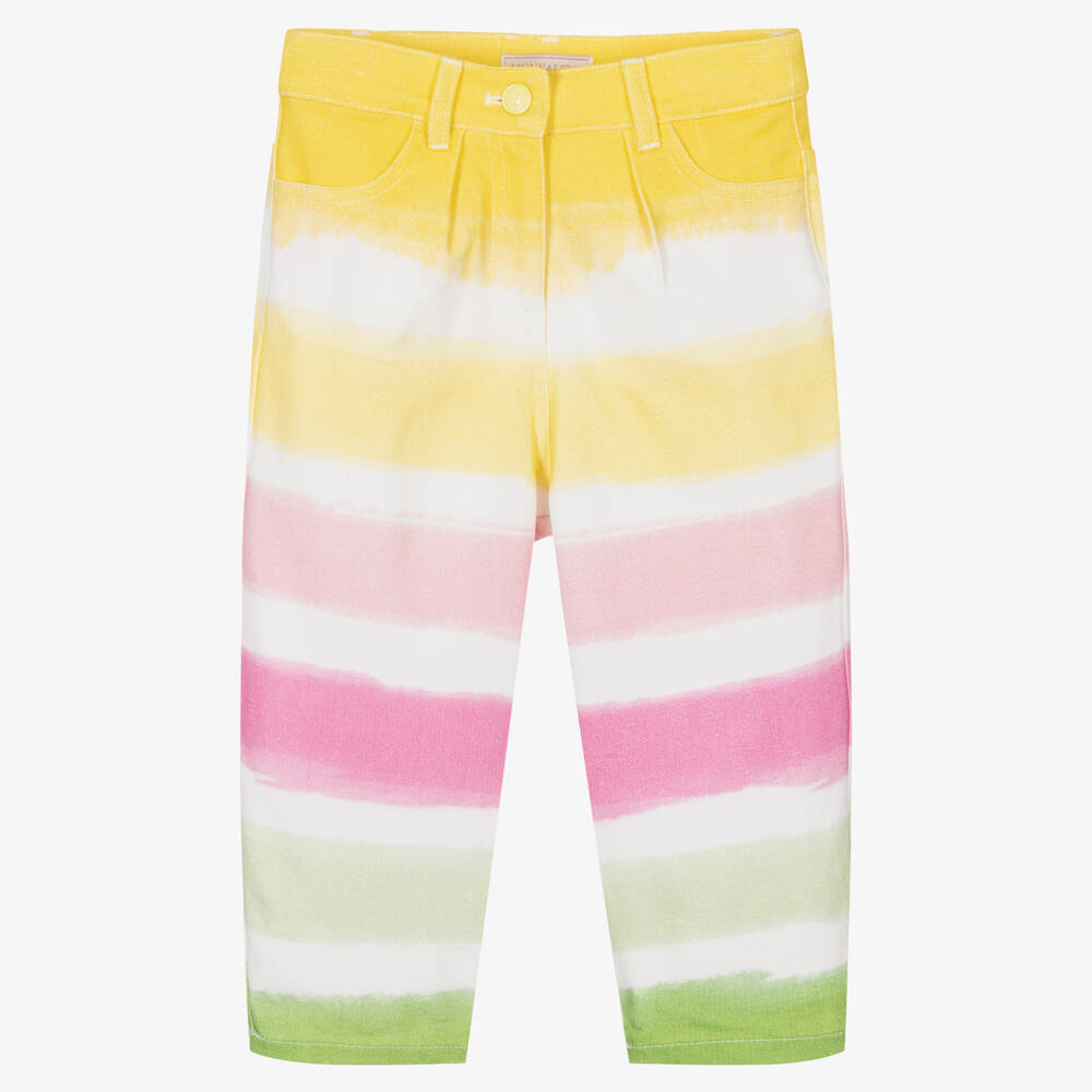 Striped jeans girls online