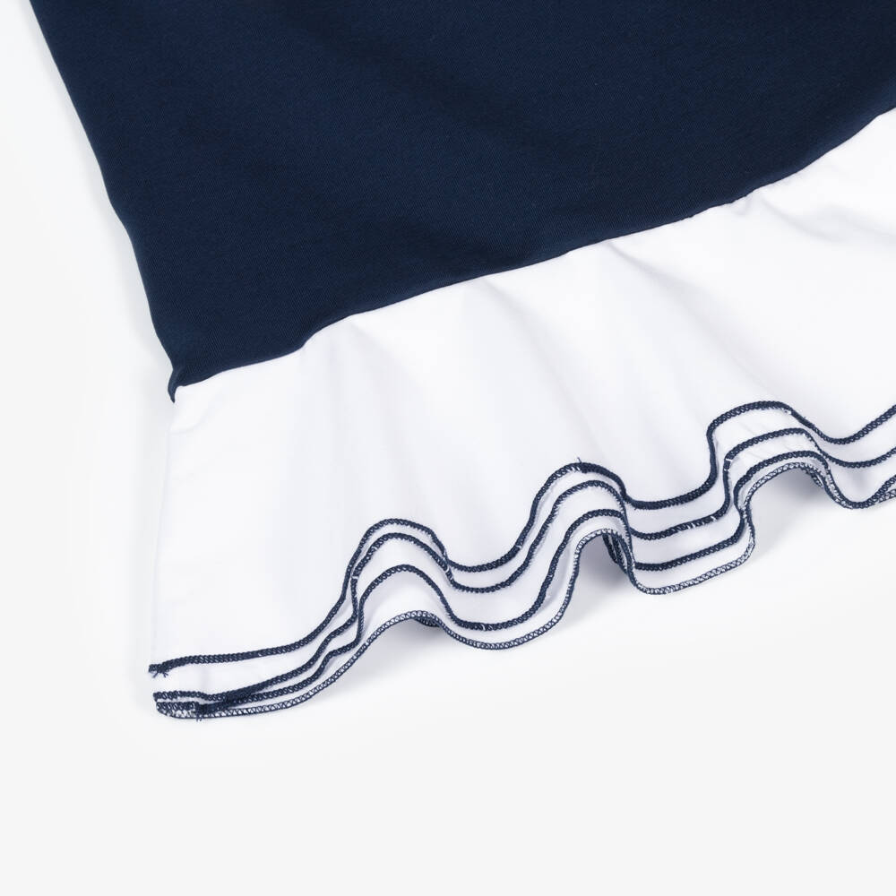 Monnalisa-فستان بحري قطني للبنات | Childrensalon Outlet