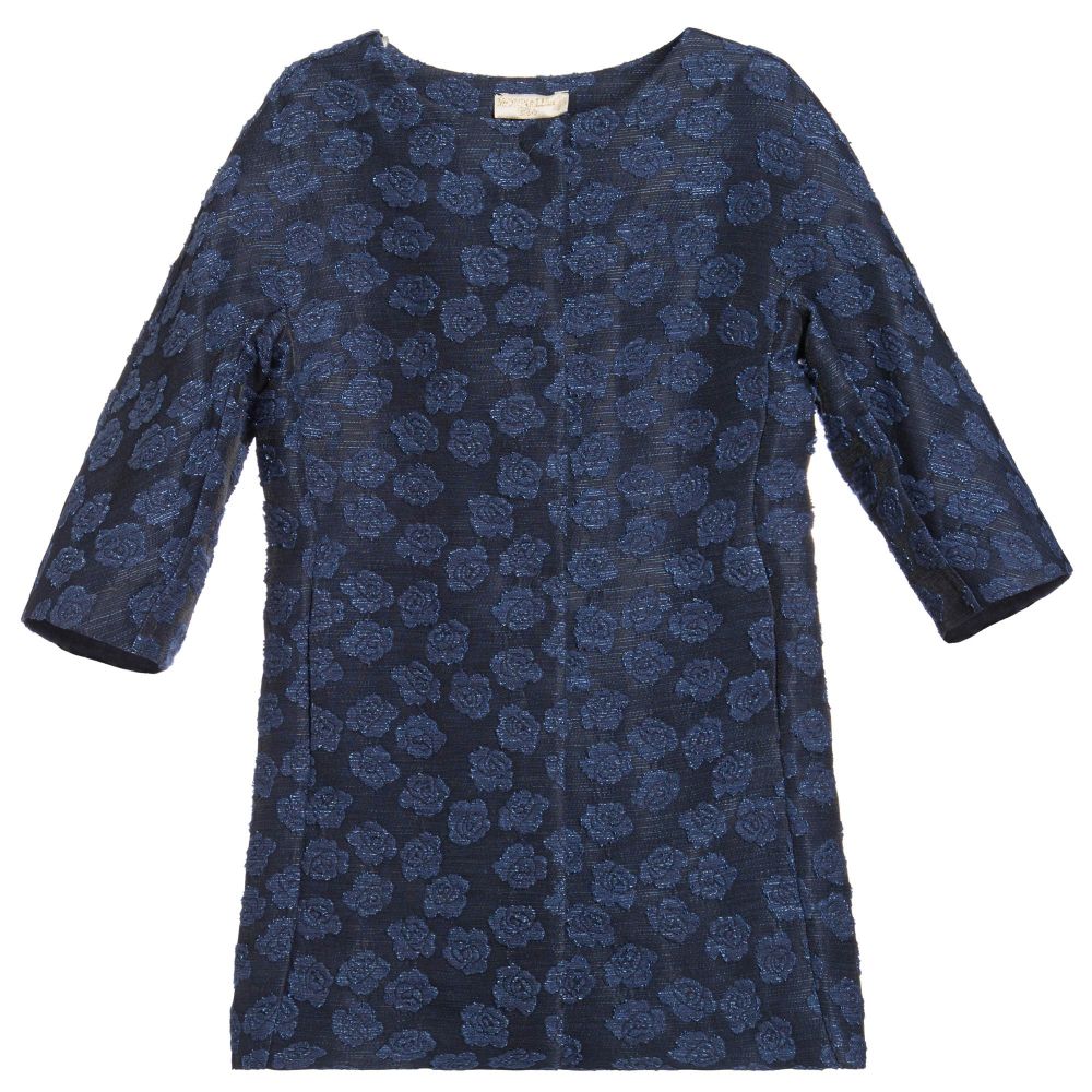 Monnalisa Chic-معطف أزرق داكن للبنات  | Childrensalon Outlet