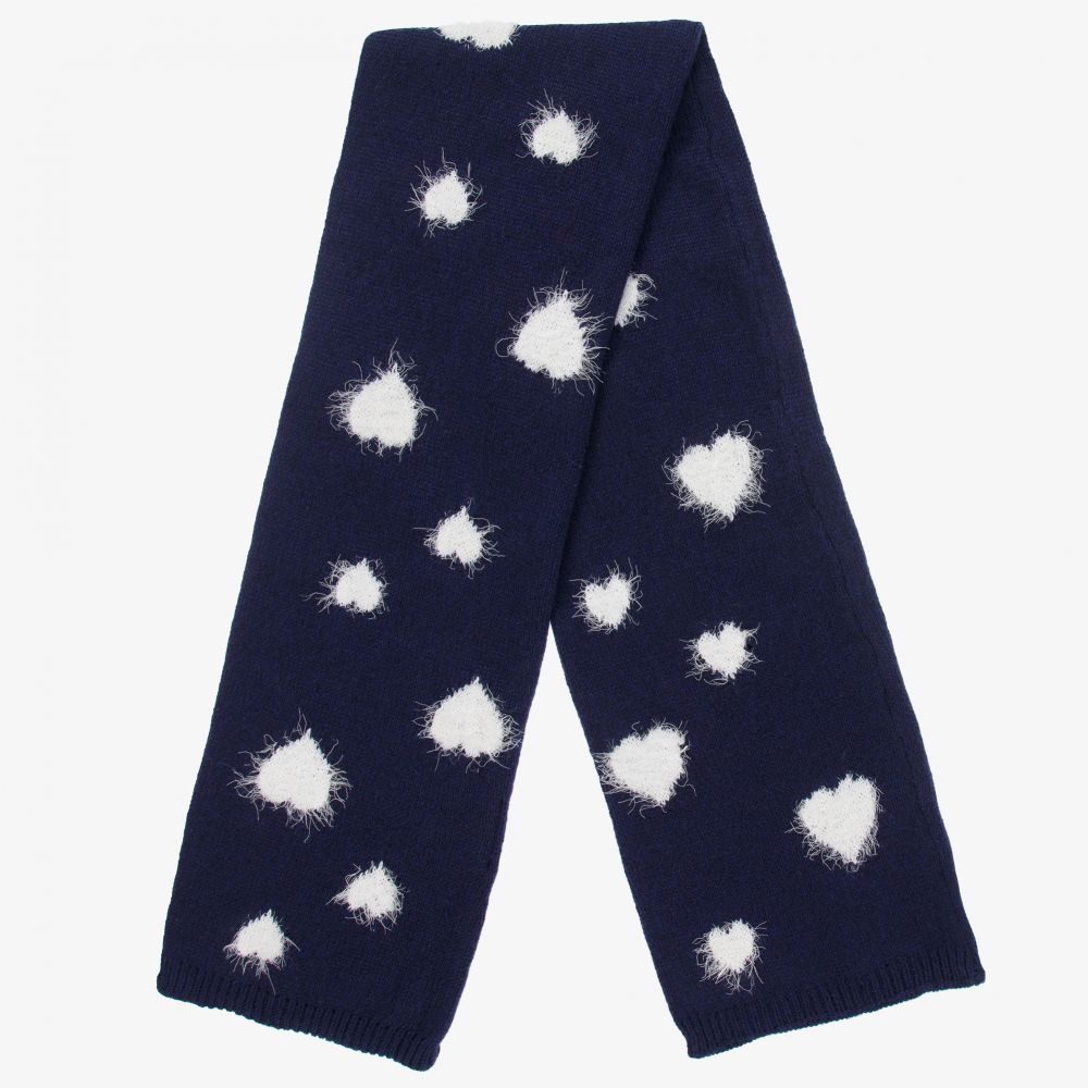 Monnalisa-Синий вязаный шарф для девочек | Childrensalon Outlet
