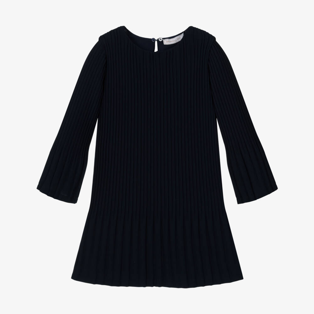 Monnalisa-Платье синий с воротником для девочек | Childrensalon Outlet