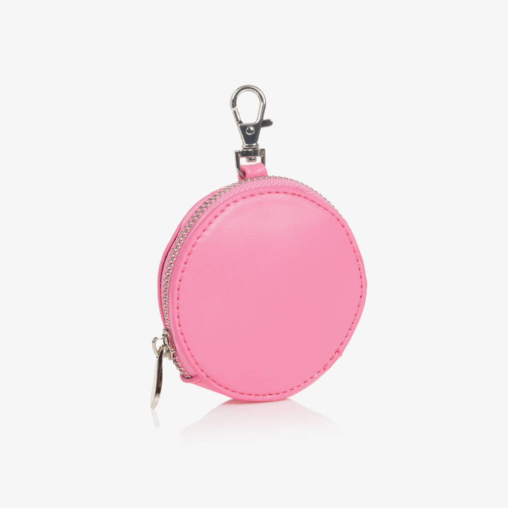 Monnalisa-Girls Neon Pink Faux Leather Bag (21cm) | Childrensalon Outlet