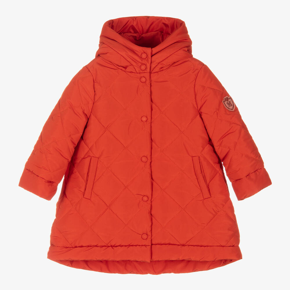 Monnalisa - Manteau matelassé orange Fille | Childrensalon