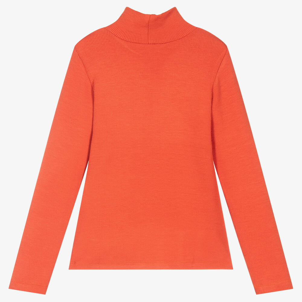 Ladies store orange turtleneck