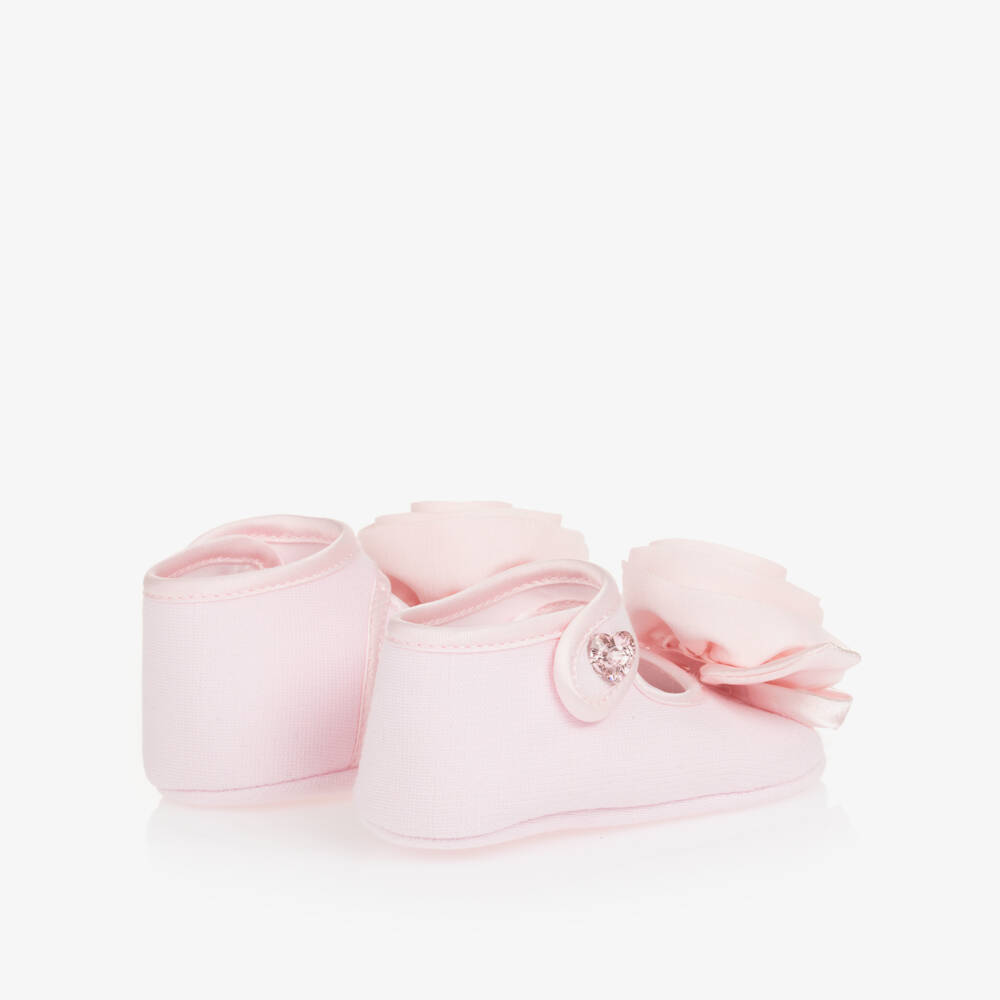 Monnalisa-حذاء أطفال بناتي لون زهري فاتح لمرحلة قبل المشي | Childrensalon Outlet