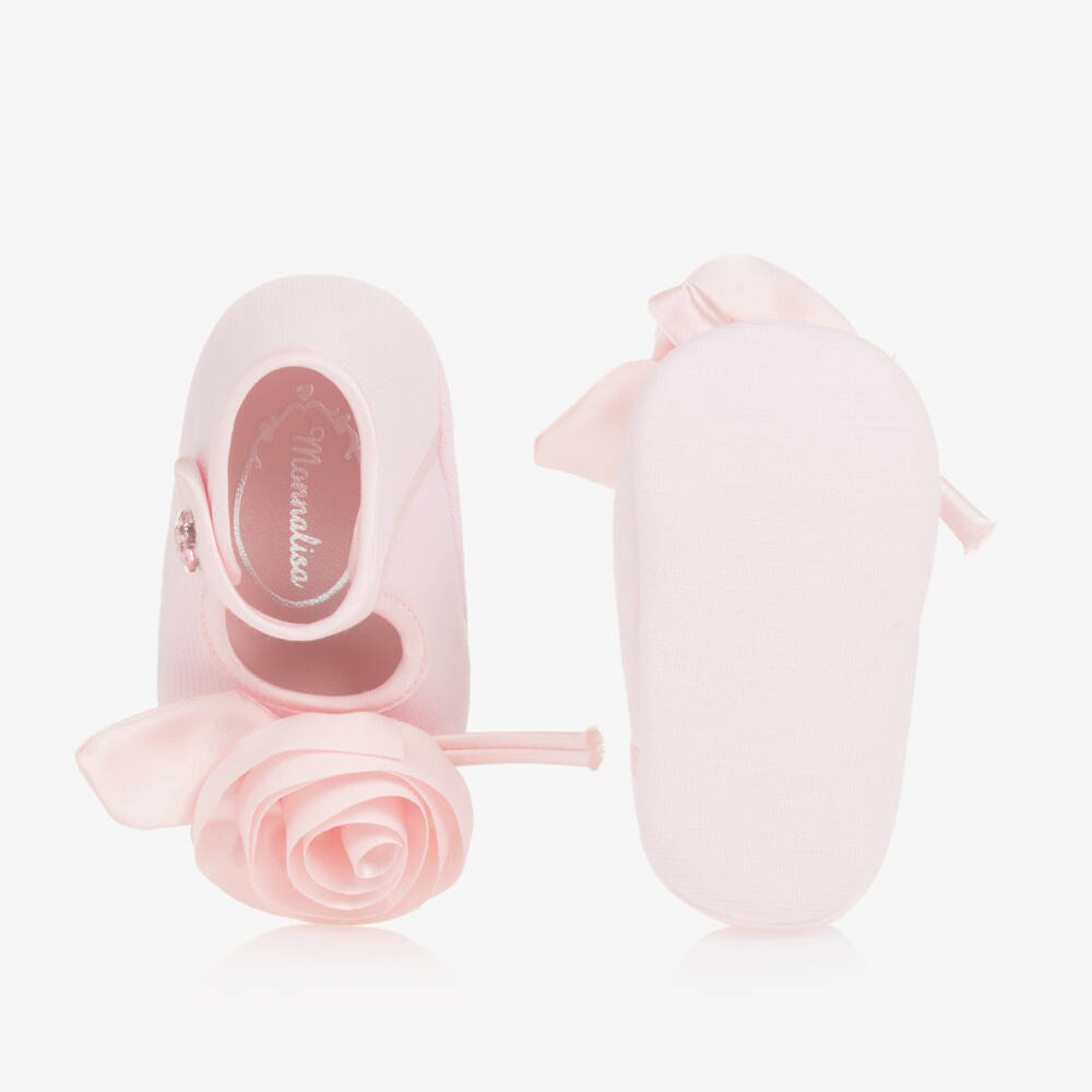 Monnalisa-حذاء أطفال بناتي لون زهري فاتح لمرحلة قبل المشي | Childrensalon Outlet