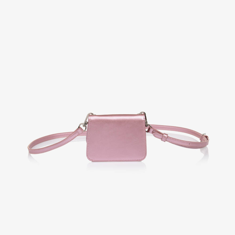 Monnalisa-Girls Petite Pink Bow Handbag | Childrensalon Outlet