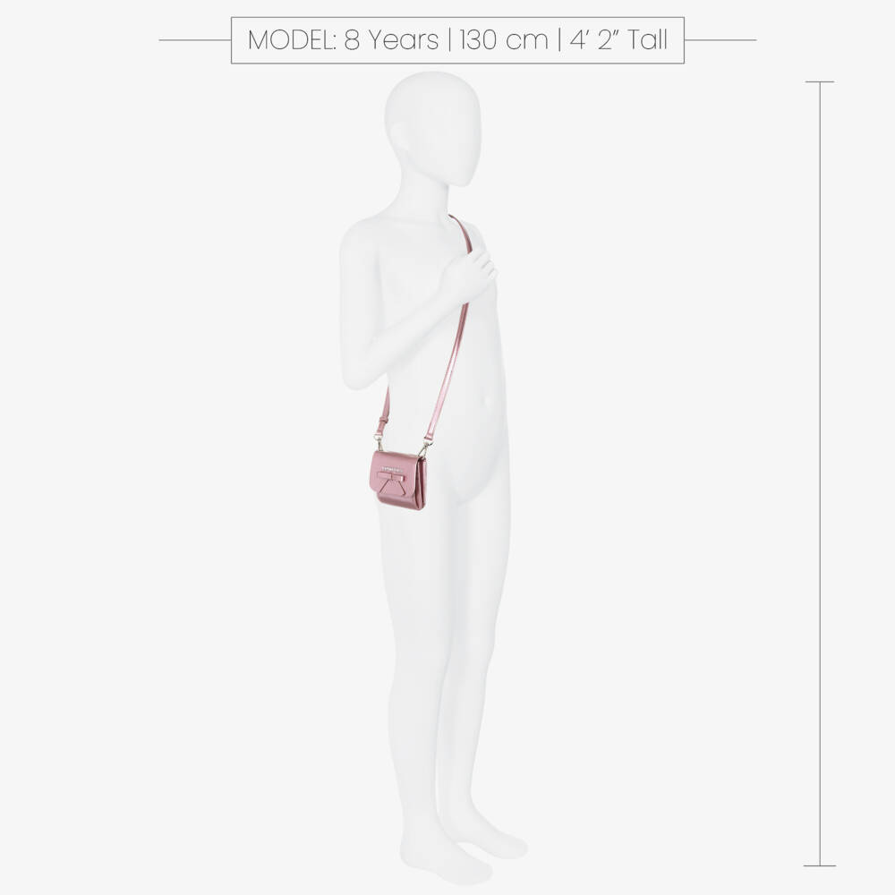 Monnalisa-Girls Petite Pink Bow Handbag | Childrensalon Outlet