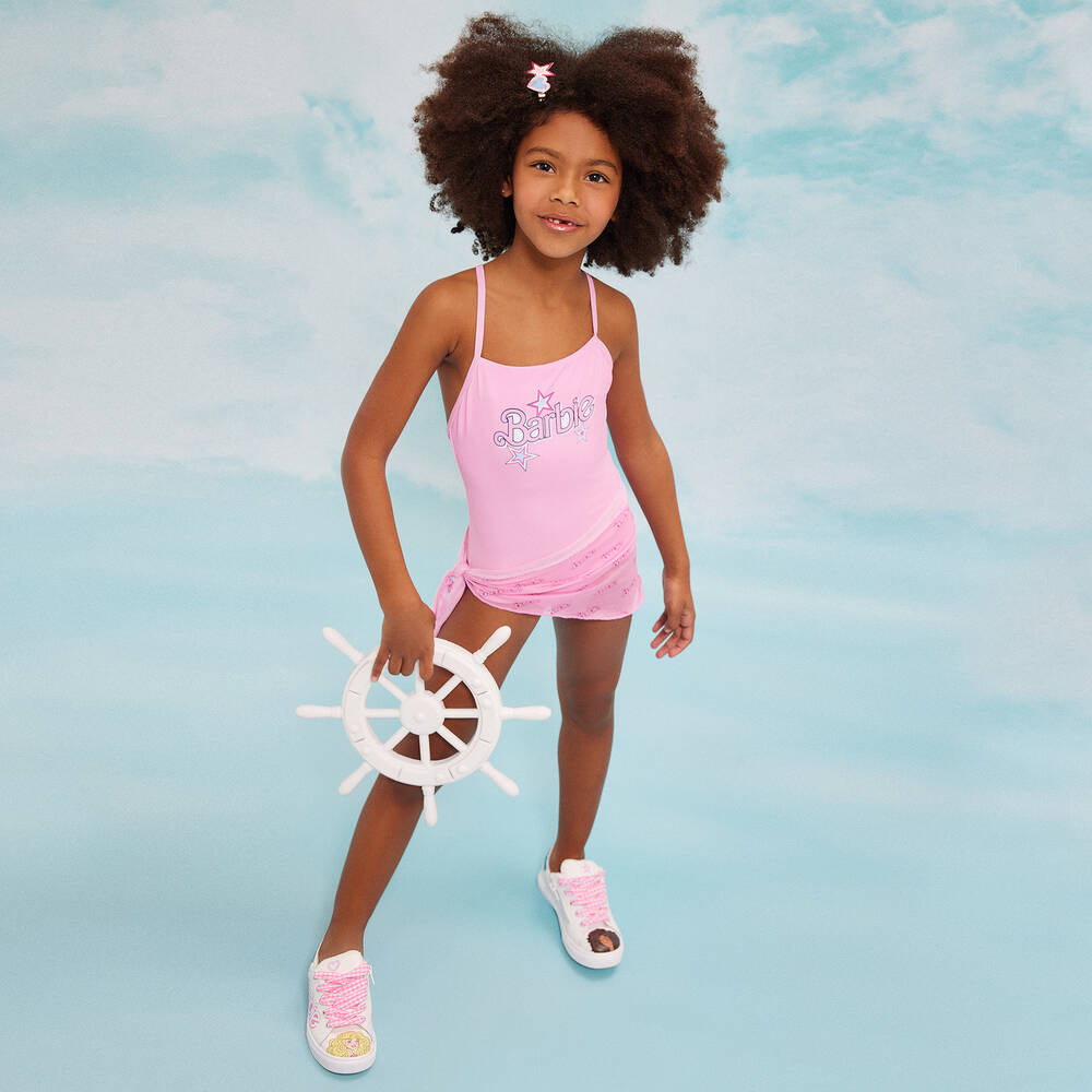 Pink barbie swimsuit store