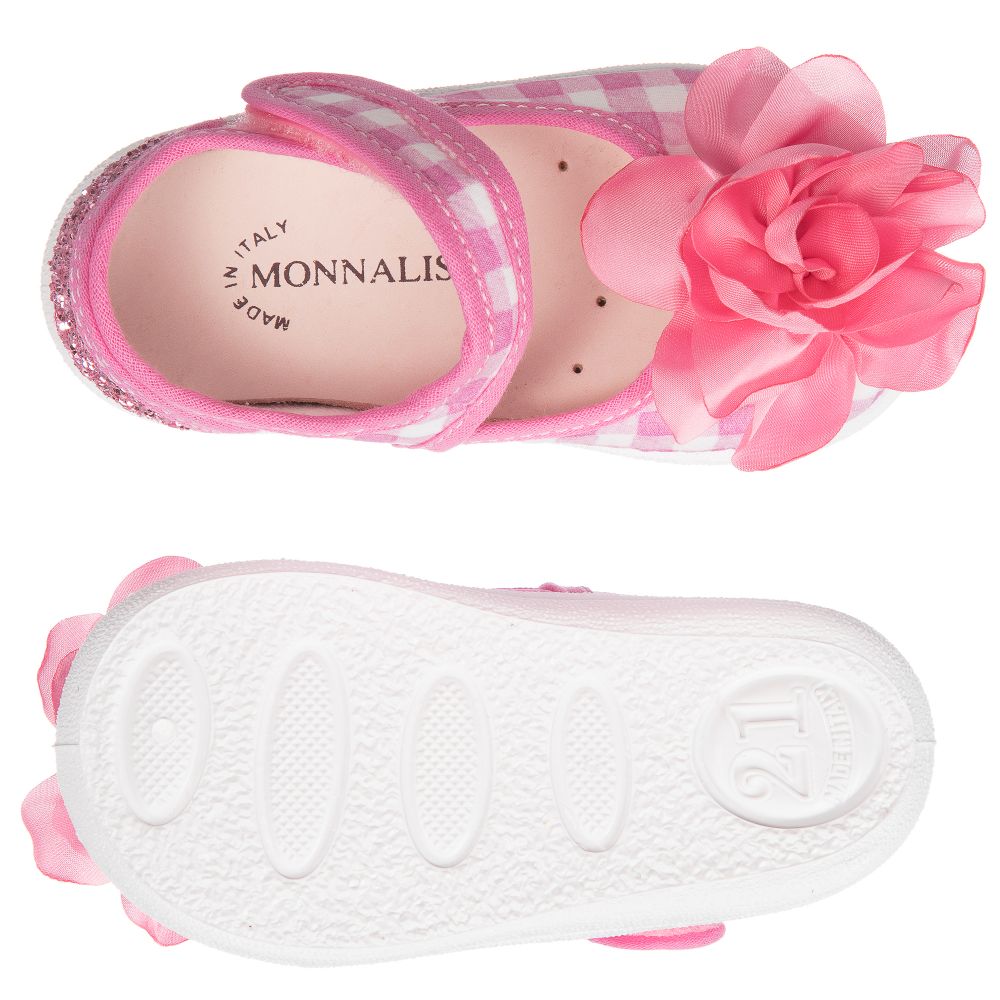 Ladies pink new arrivals canvas shoes
