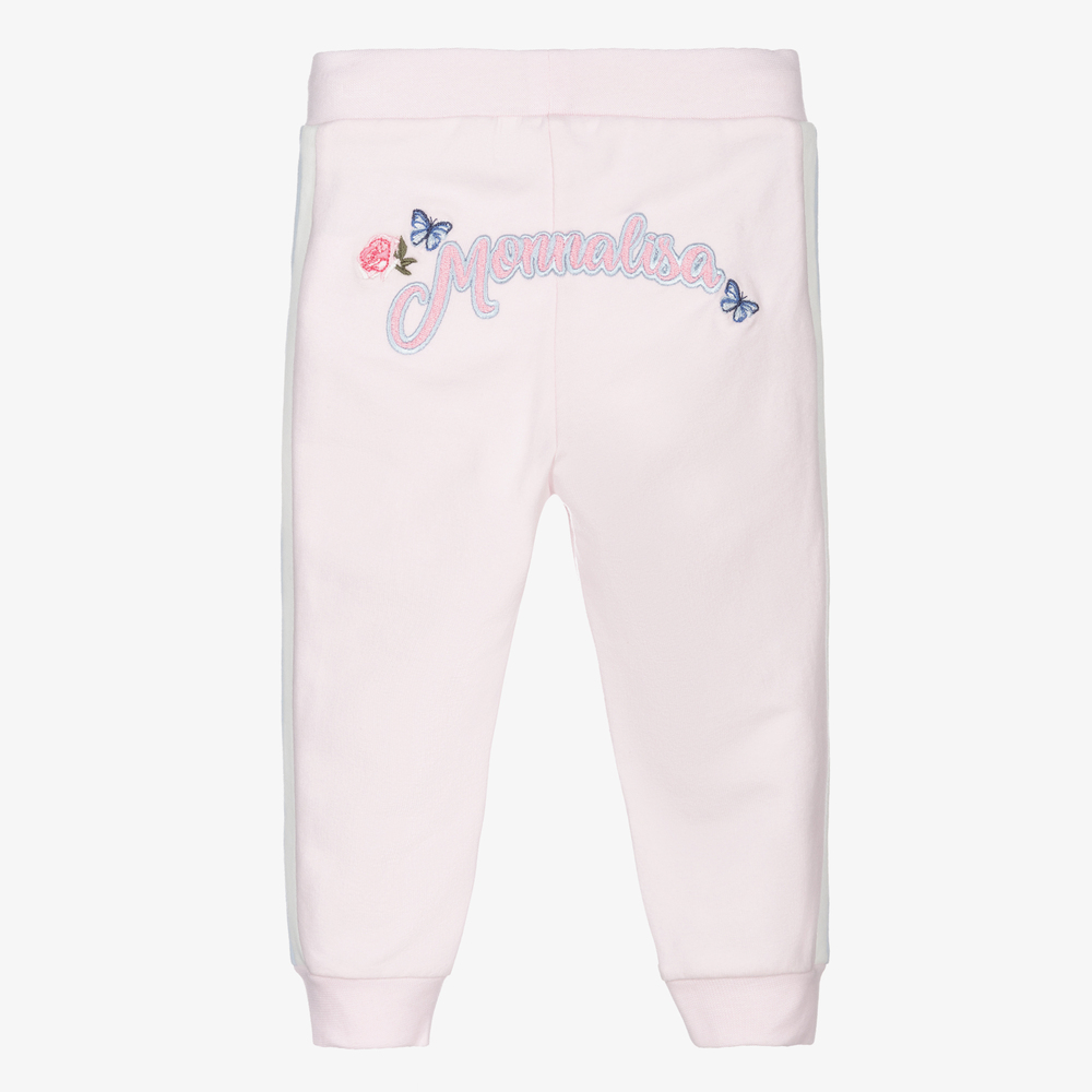 Monnalisa-جوغرز أطفال بناتي قطن جيرسي لون زهري | Childrensalon Outlet