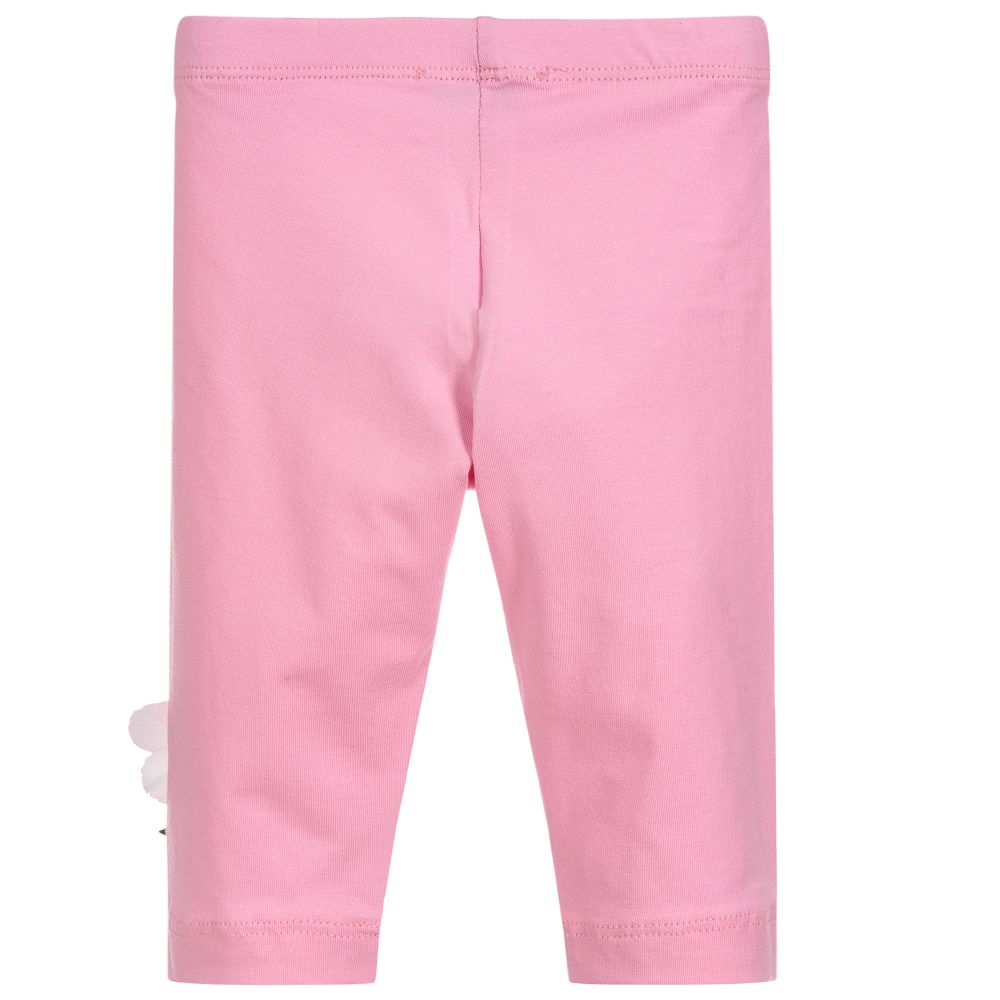 موناليزا Bebé-ليغنغز أطفال بناتي قطن لون زهري | Childrensalon Outlet