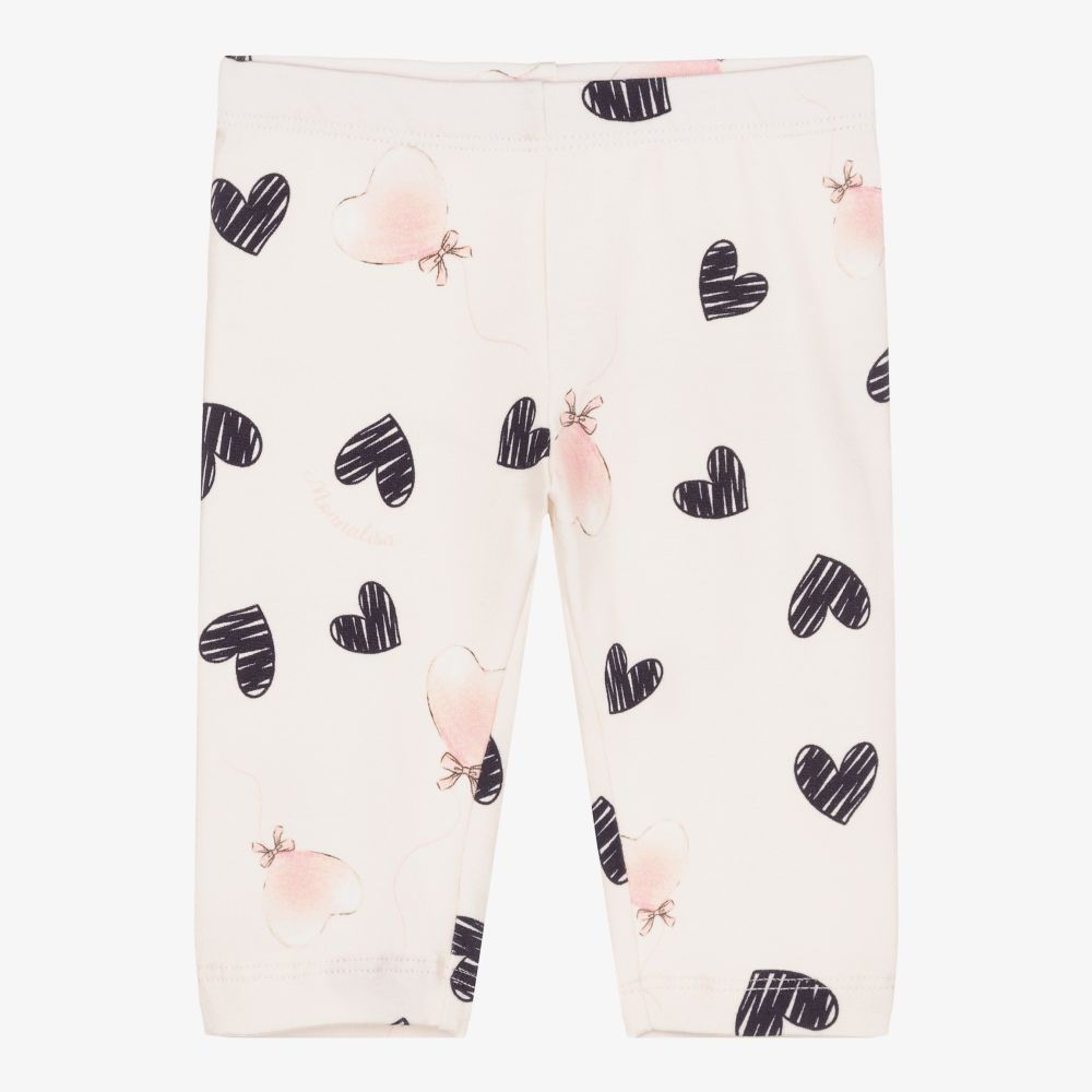 Monnalisa - Legging rose en coton Fille  | Childrensalon