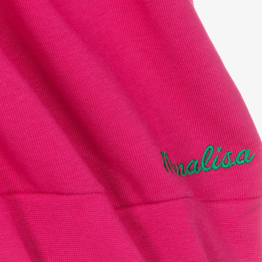 Monnalisa-Girls Pink Cotton Looney Tunes Dress | Childrensalon Outlet