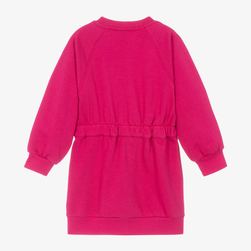 Monnalisa-Girls Pink Cotton Looney Tunes Dress | Childrensalon Outlet