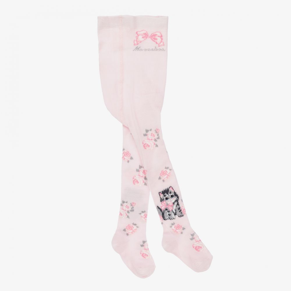 Monnalisa - Collants roses en coton Fille | Childrensalon