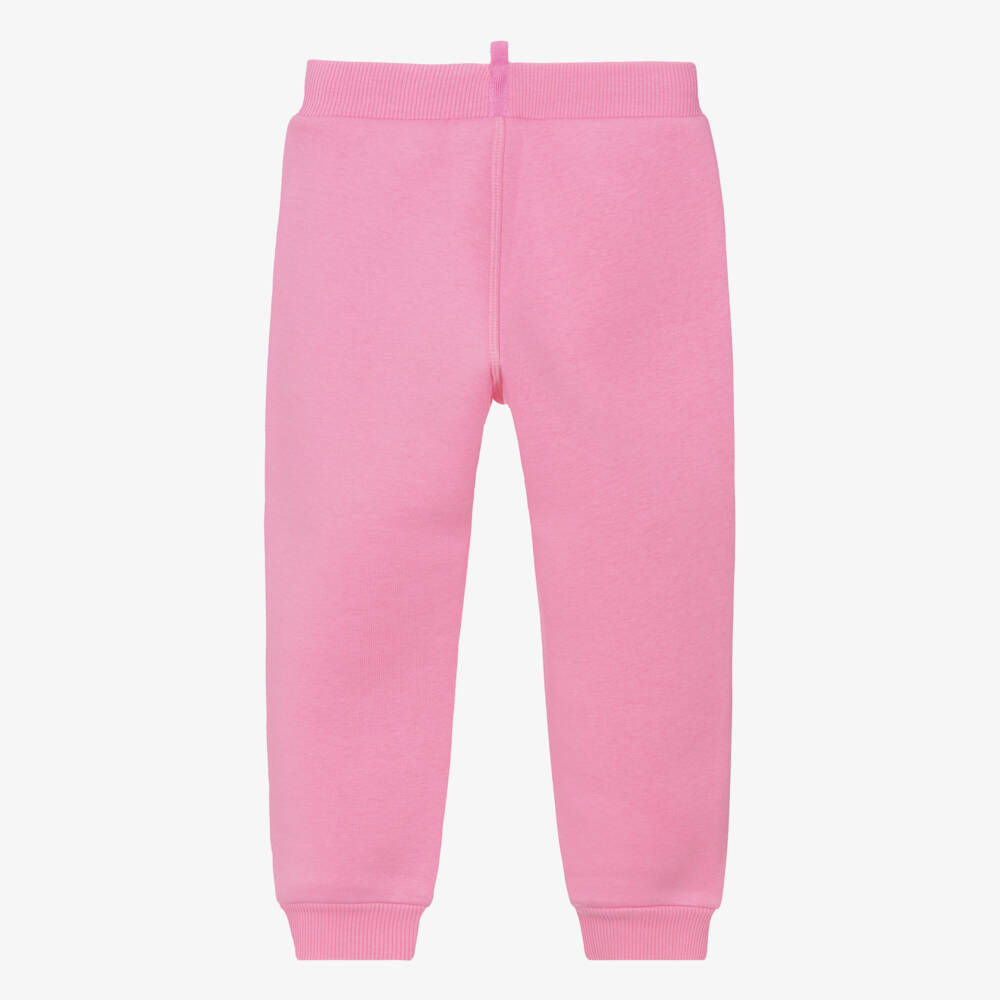 Monnalisa-Girls Pink Cotton Trousers | Childrensalon Outlet