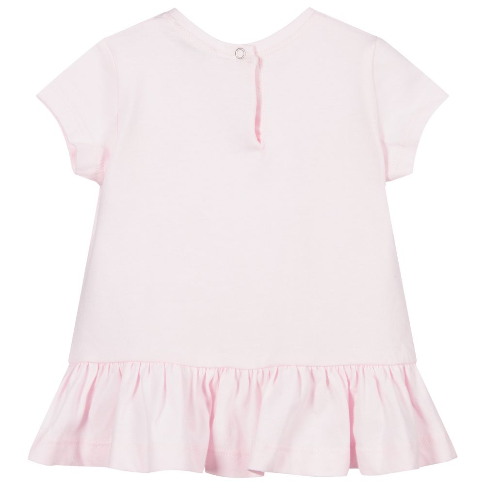 Monnalisa Бебе-Белая туника из хлопка для девочек | Childrensalon Outlet