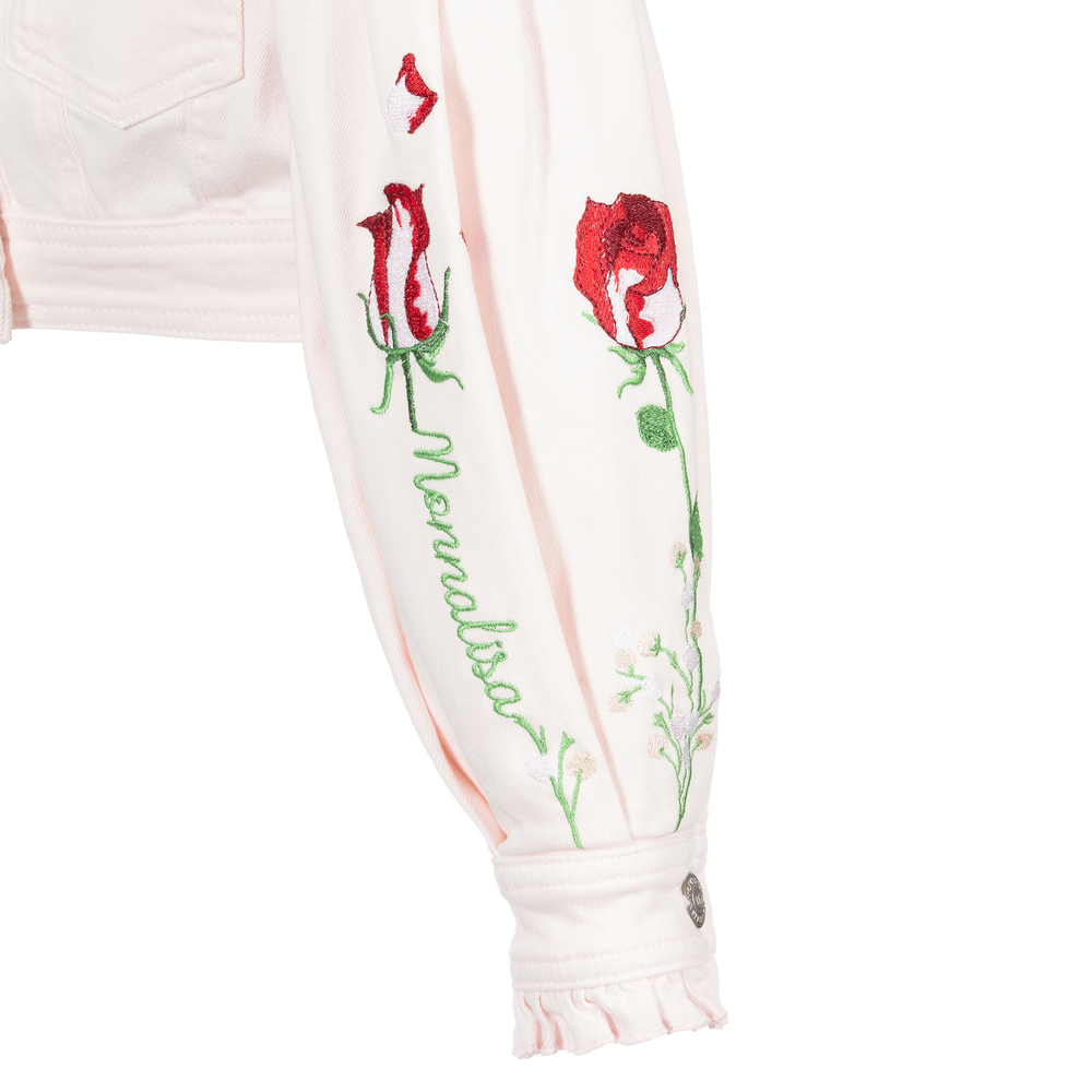Monnalisa - Cazadora vaquera rosa para niña | Childrensalon Outlet