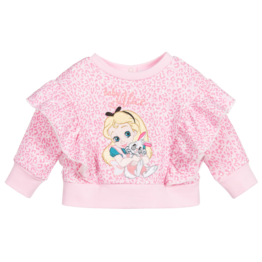 Girls Pink Disney Sweatshirt