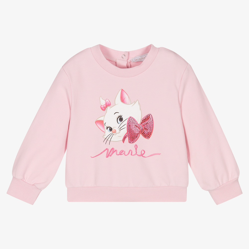 Monnalisa Girls Pink Disney Sweatshirt Childrensalon Outlet