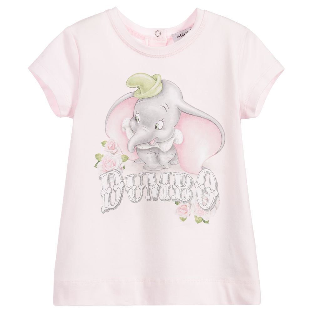Monnalisa - Girls Pink Disney T-Shirt | Childrensalon