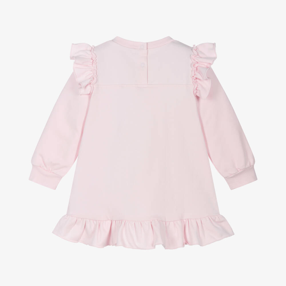 Monnalisa-Girls Pink Dumbo Sweatshirt Dress | Childrensalon Outlet