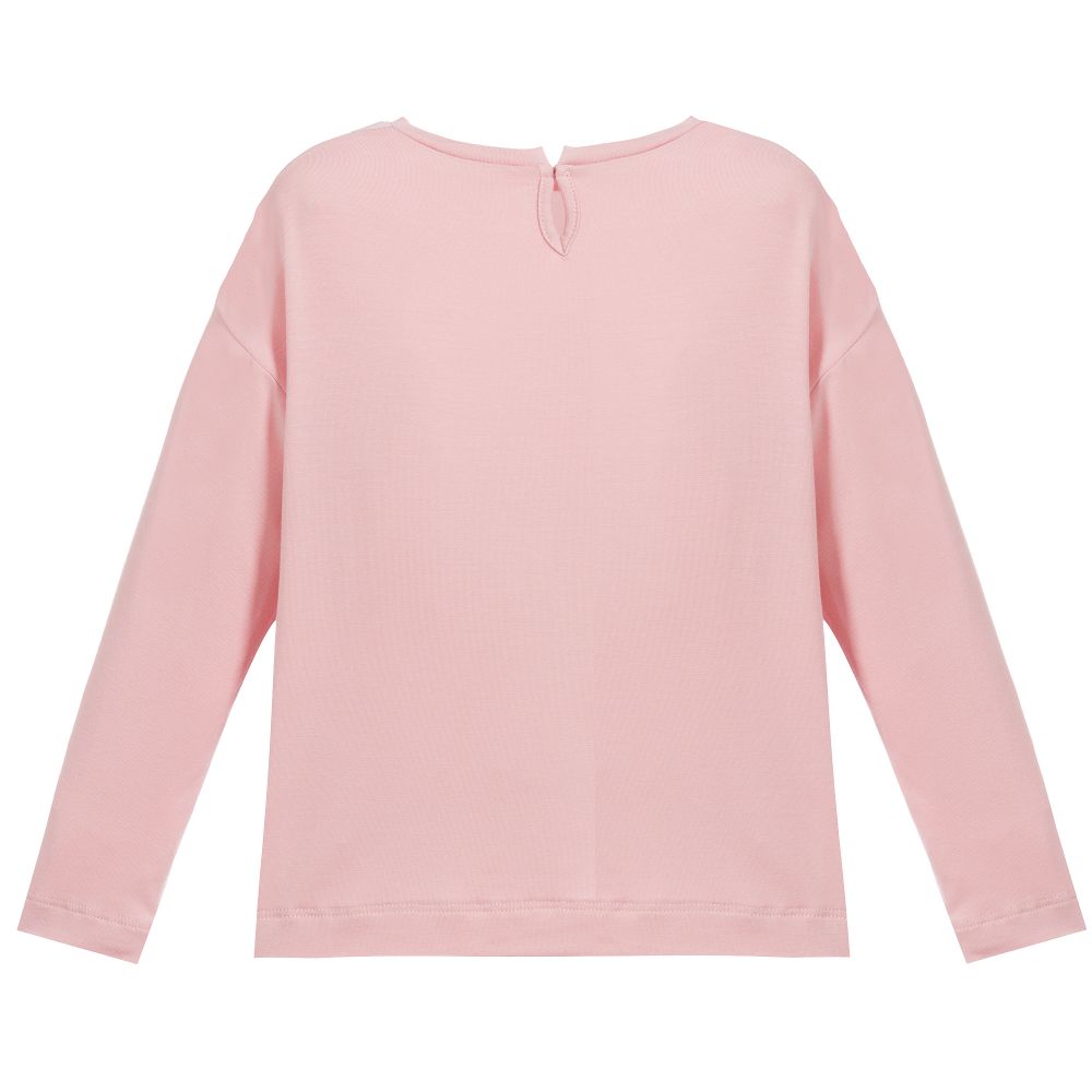 Monnalisa Chic-Girls Pink Floral Top | Childrensalon Outlet