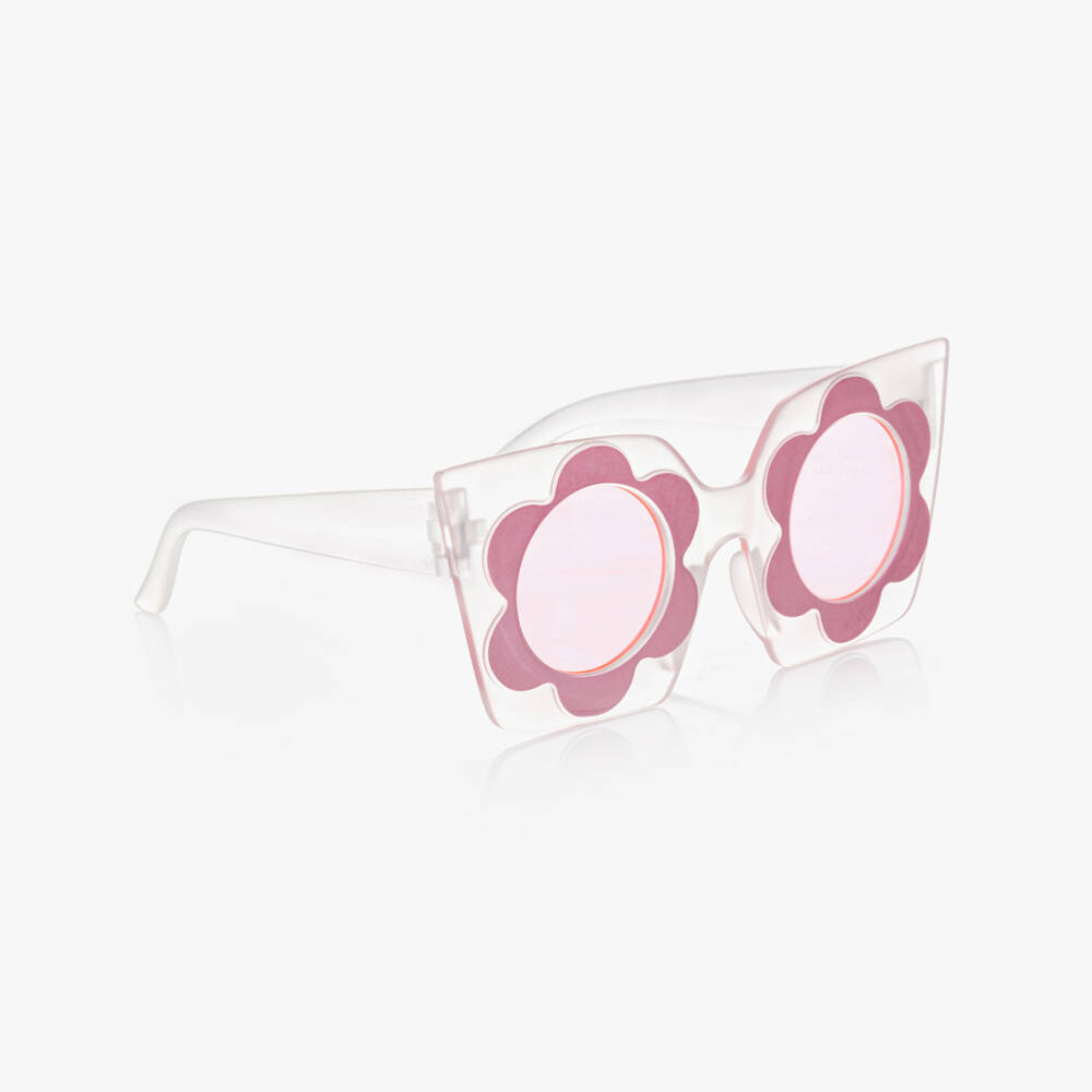 Monnalisa-Girls Pink Flower Sunglasses | Childrensalon Outlet