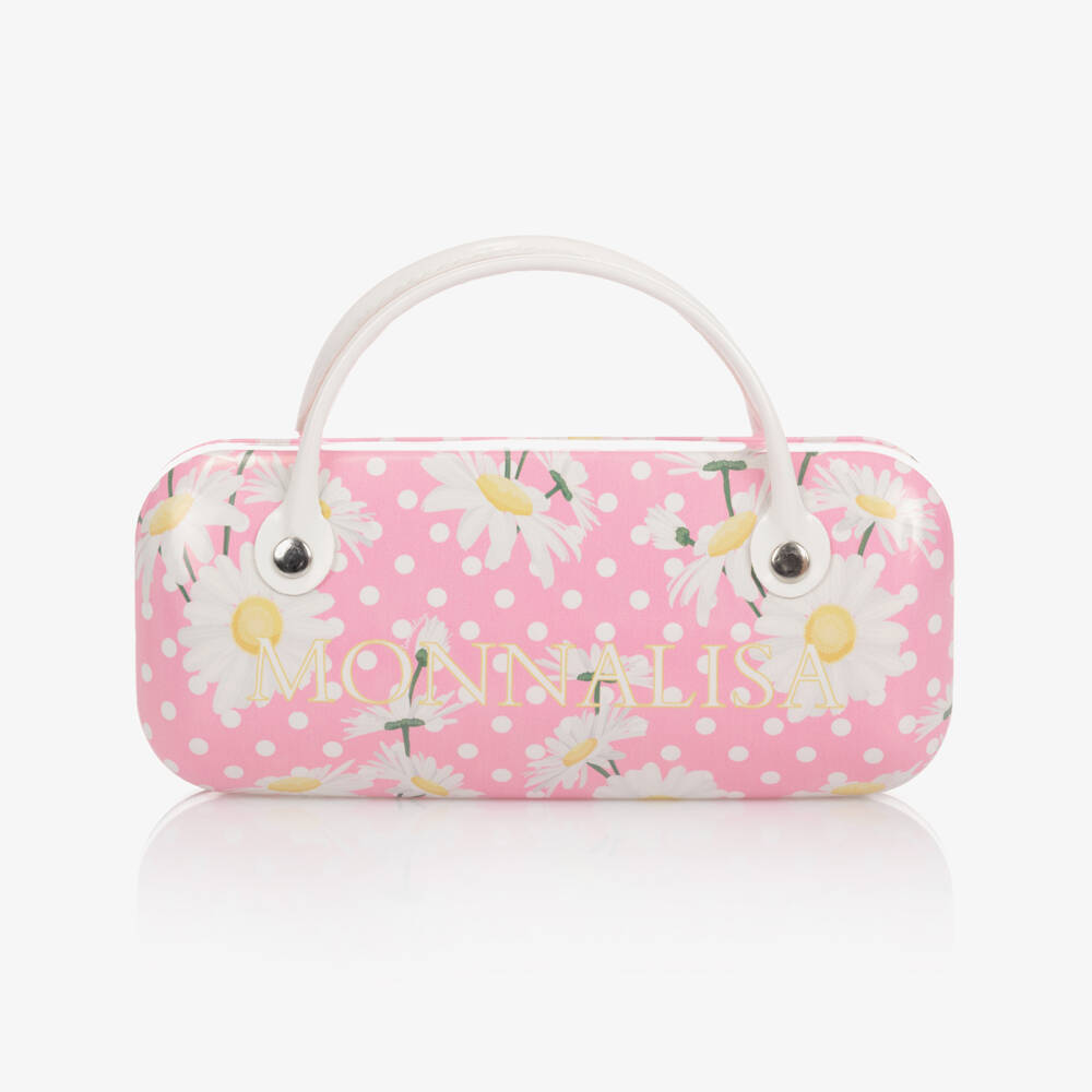 Monnalisa-Розовые солнцезащитные очки с оправой-цветами для девочек | Childrensalon Outlet