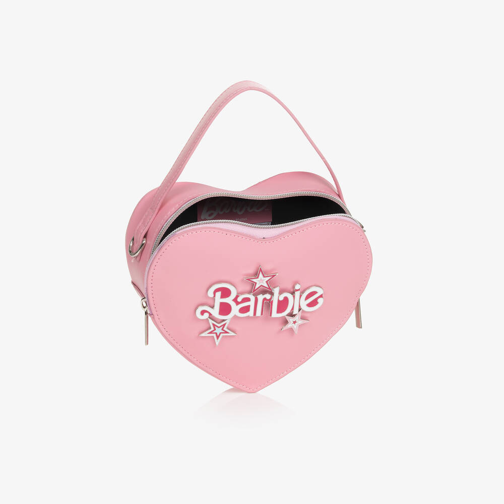 Monnalisa Girls Pink Heart Barbie Handbag 16cm