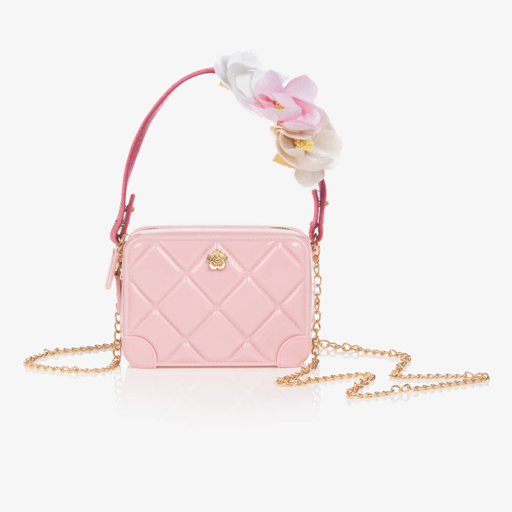 Monnalisa - Розовая стеганая сумочка (15см)  | Childrensalon