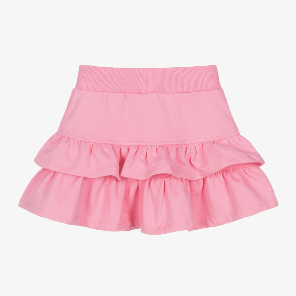 Monnalisa-Girls Pink Ruffled Barbie Skirt | Childrensalon Outlet