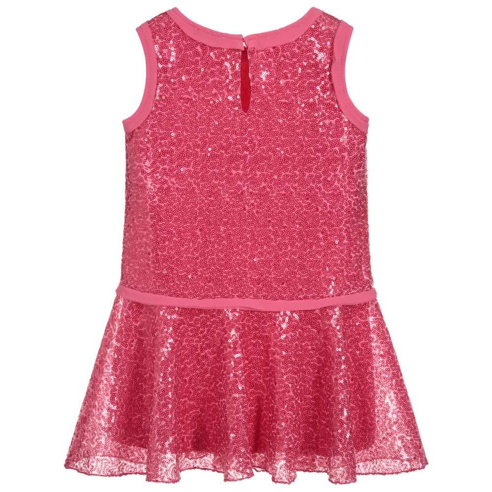 girls pink sparkly dress