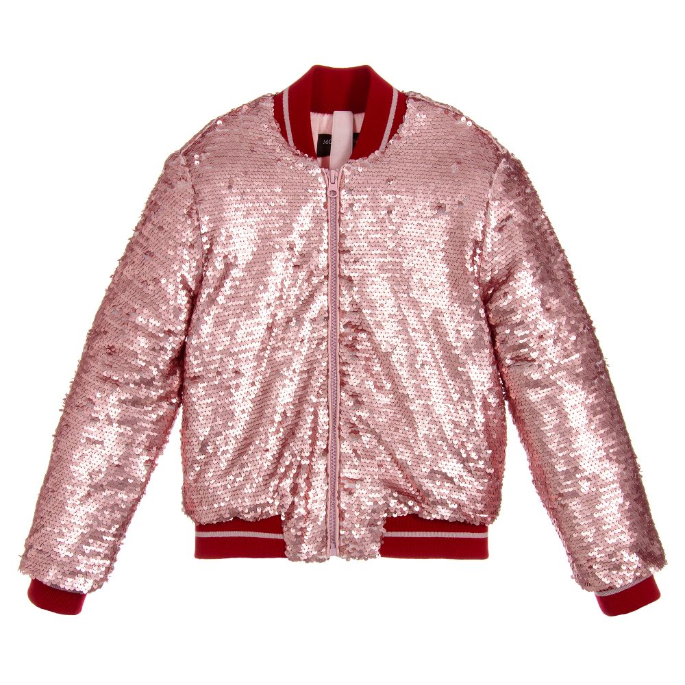 Pink sequin jacket girls on sale