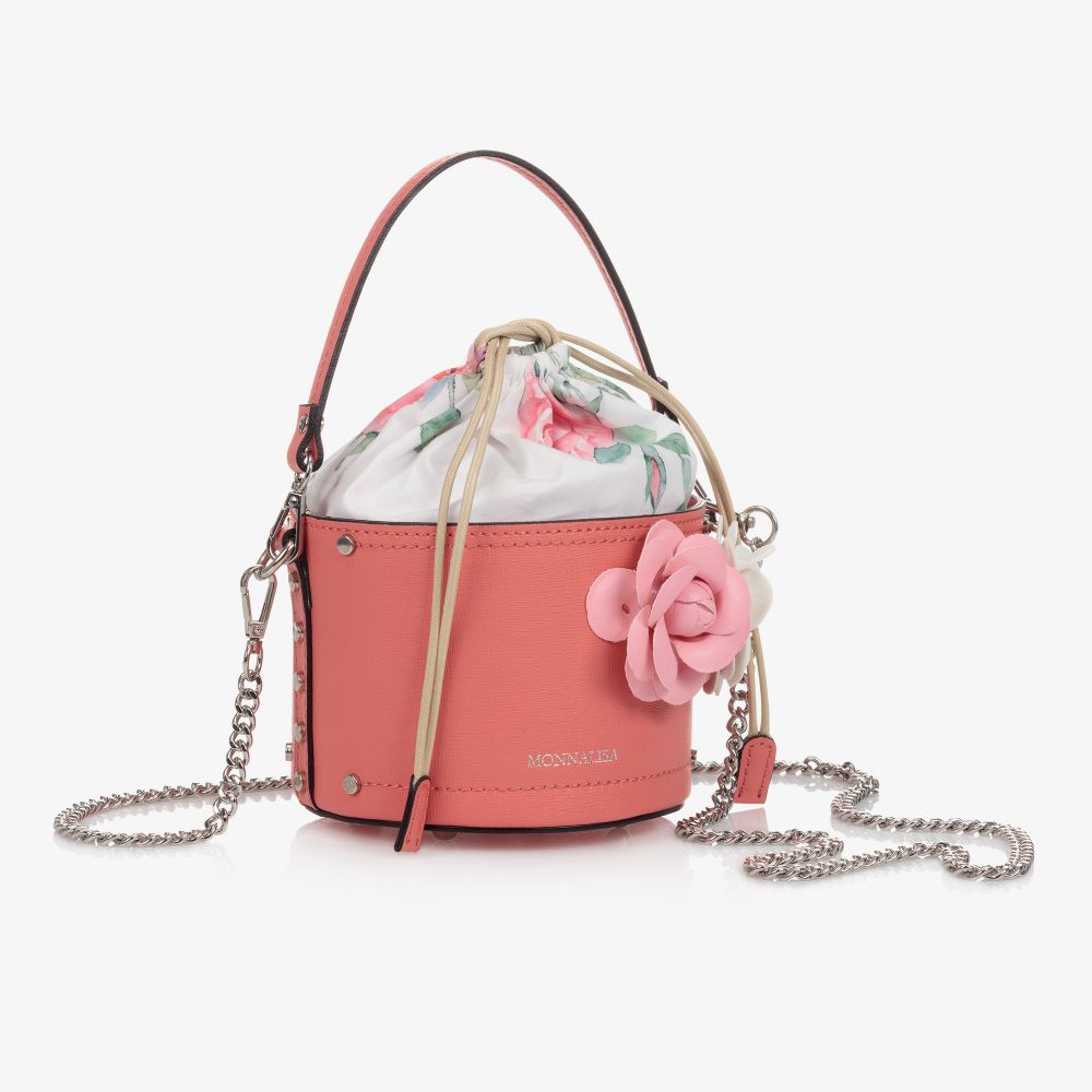 Monnalisa-Girls Pink Shoulder Bag (14cm) | Childrensalon Outlet