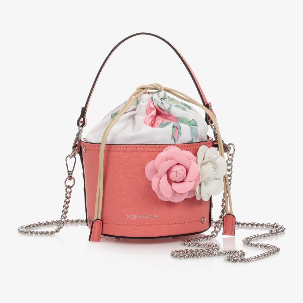 Monnalisa - Girls Pink Shoulder Bag (14cm) | Childrensalon