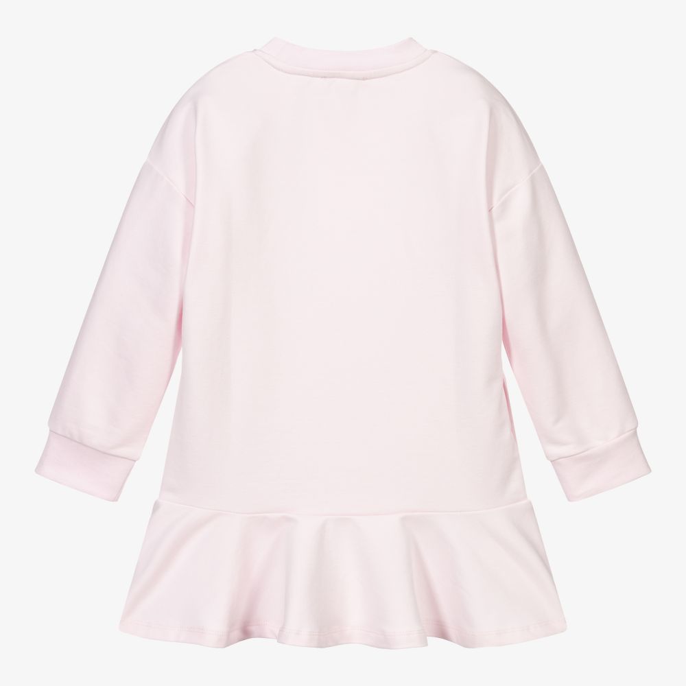 Monnalisa-Girls Pink Sweatshirt Dress | Childrensalon Outlet