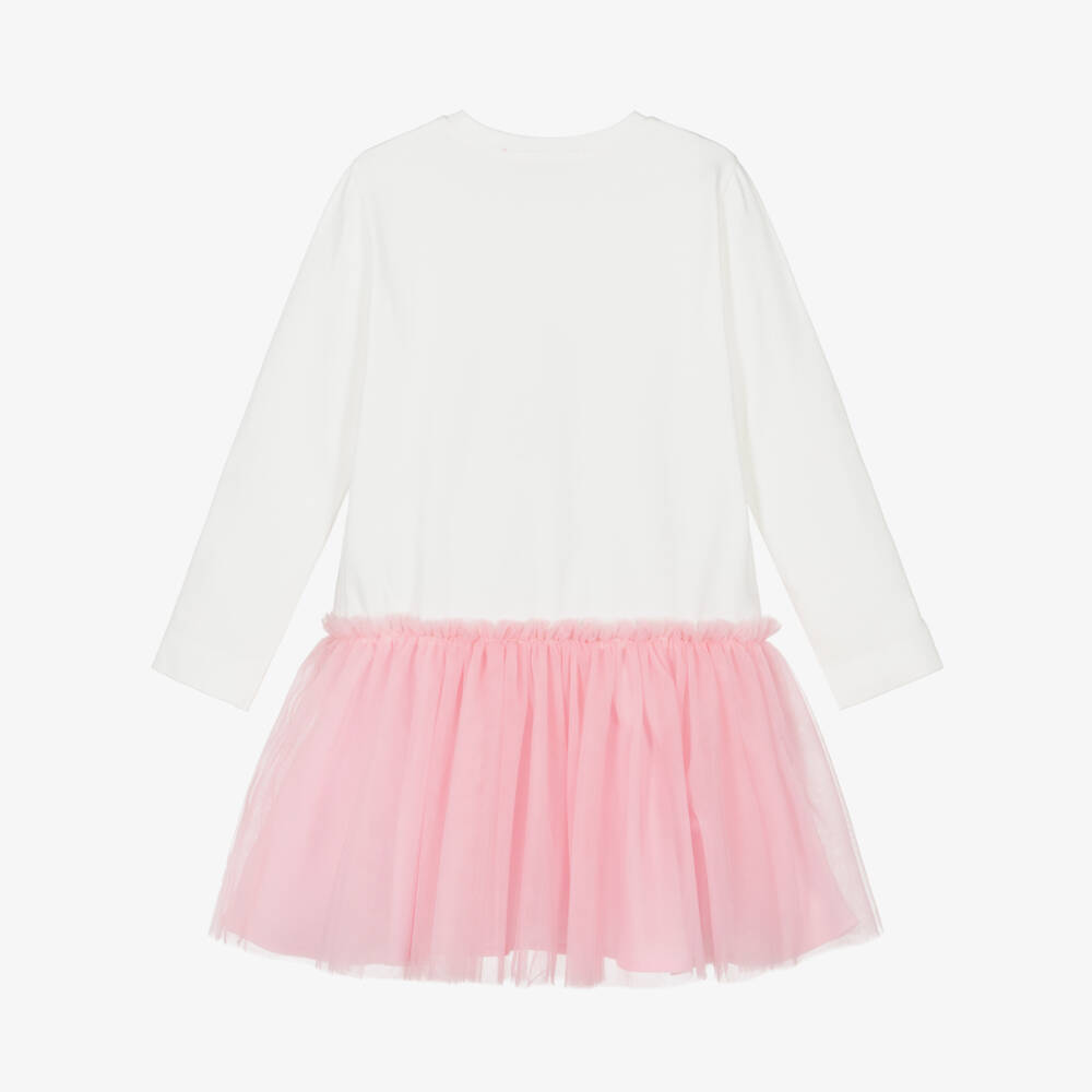 Monnalisa-Платье из розового тюля Disney для девочек | Childrensalon Outlet