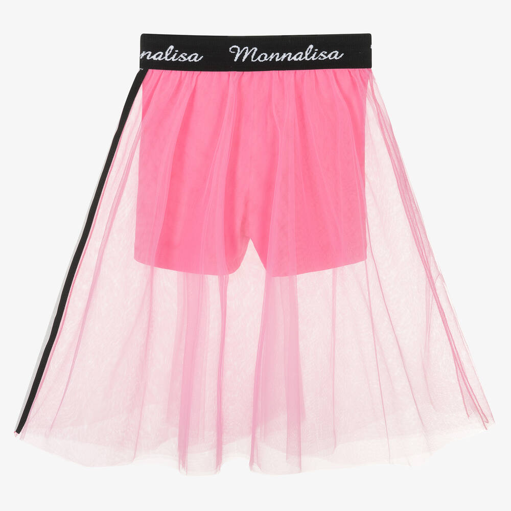 Pink tulle adidas skirt top