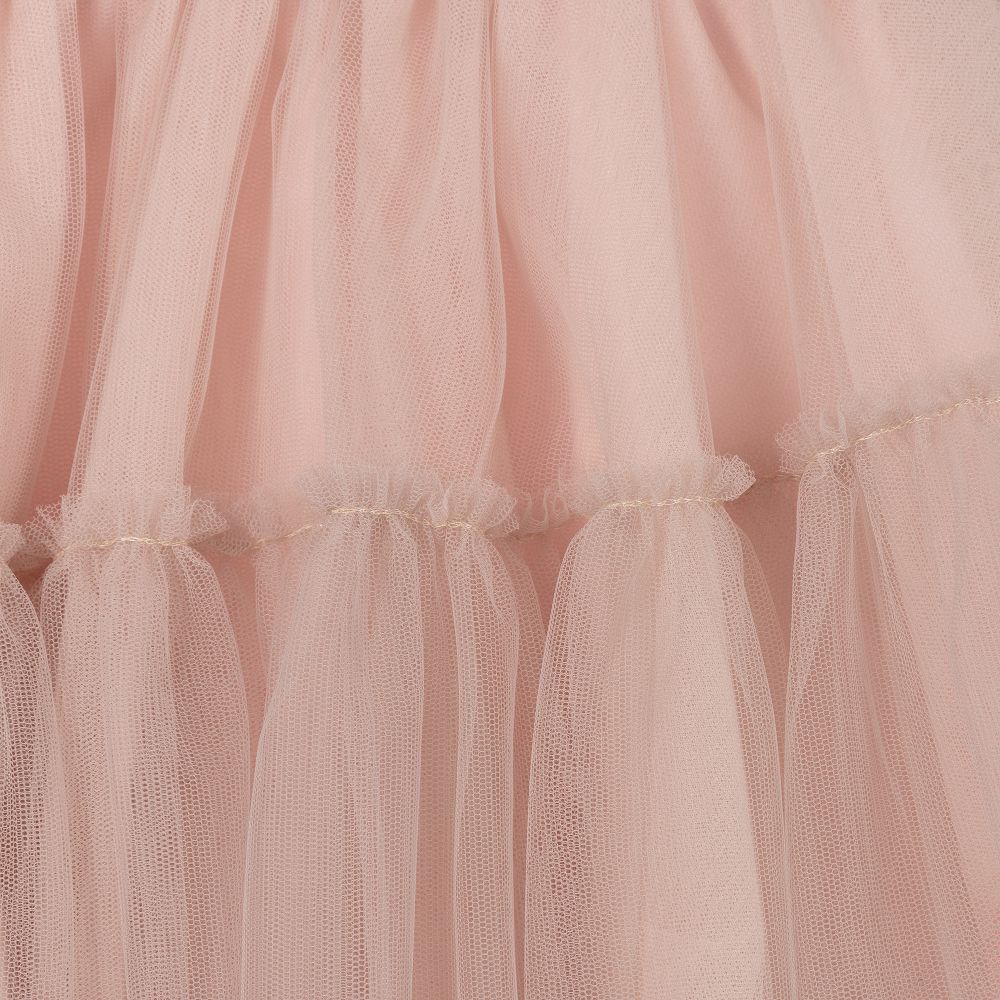 Monnalisa-Girls Pink Tulle Skirt | Childrensalon Outlet
