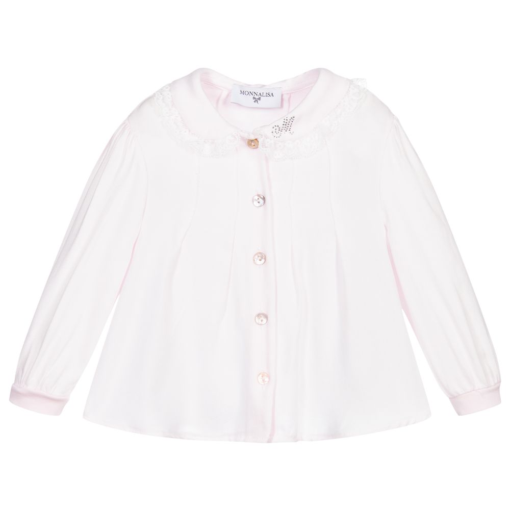 Monnalisa - Chemisier rose en viscose Fille | Childrensalon