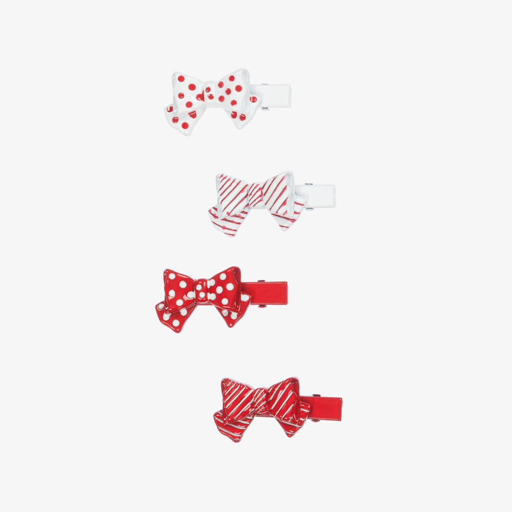 Monnalisa-Girls' Playful Polka Dot Hair Clips | Childrensalon Outlet